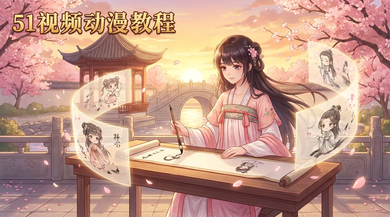 抖音风-樱花物语动漫教程